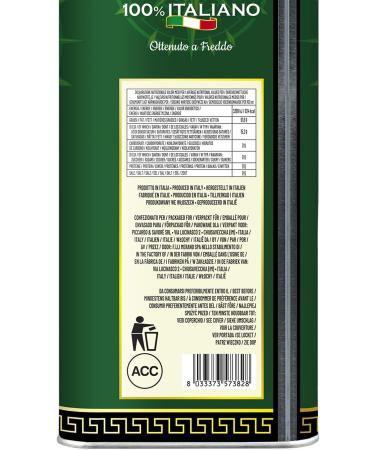 Le Terre di Colombo 100% Italian Extra Virgin Olive Oil 5L - Premium Quality, Cold-Pressed EVOO - 1 Pack - Buy Online on GoSupps.com