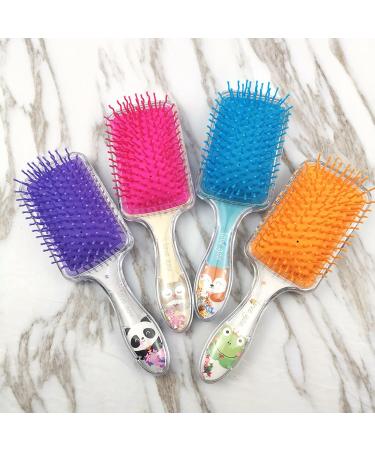 Cartoon Detangler Hairbrush - Antistatic Massage Comb for Curly & Straight Hair | Stimulate Hair Growth | Ideal for Men & Women - Buy Online on GoSupps.com