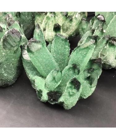 Natural Green Ghost Crystals Cluster Rock Quartz Minerals Rough Stones Home Decoration Suitable for Furniture Decoration Full of Texture (Size : 400-500g) - Buy Online on GoSupps.com