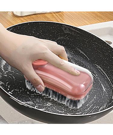 Shakven Scrub Brush with Soap Dispenser Multifunctional Shoe Brush - Clothing Brush Scrubber for Dishes Pans Household Cleaning Brushes Kitchen Cleaning Brush Green - Buy Online on GoSupps.com