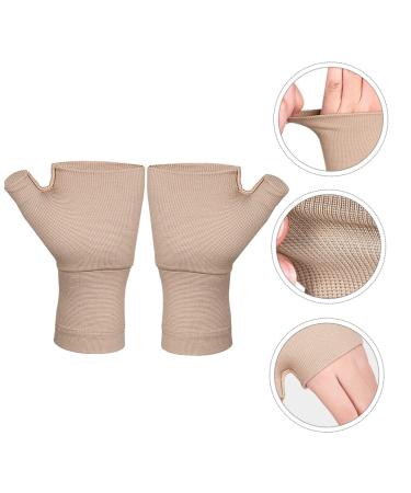 FRCOLOR Compression Wrist Gloves - Fingerless Athletic Support Brace & Thumb Strap - Premium Nylon 80% - Ideal for Pain Relief & Performance - Buy Online on GoSupps.com