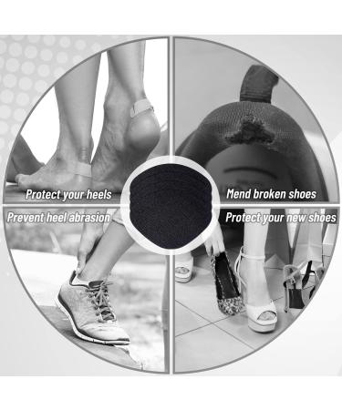 16-Piece Self-Adhesive Shoe Hole Repair Kit for Sneakers Leather & High Heels - Black Shoe Heel Patches - Buy Online on GoSupps.com
