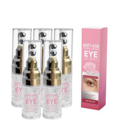 Yoelau Moisturizing eye contour gel with roller - Moisturizing and soothing eye gel for women - Gel to relieve dark circles increase skin elasticity (5)