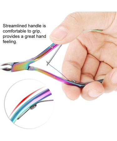 Colorful Nail Clipper Colorful Stainless Steel Titanium Nail Dead Skin Removal Clipper Cuticle Scissors Manicure Pedicure Tool - Buy Online on GoSupps.com