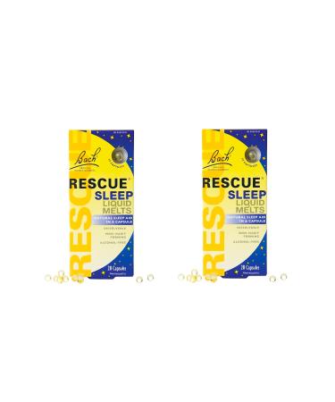 Bach Rescue Sleep Natural Sleep Remedy Liquid Melts Natural Sleeping Aid - 28 Capsules (2 Pack (28 Capsules))