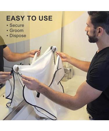 Siuke Shaving Towel & Beard Apron for Men - Perfect Gift for Fathers Husbands & Friends - Includes 2 Strong Suction Cups - Buy Online on GoSupps.com