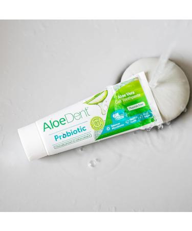  Aloe Dent AloeDent Probiotic fluoride-free oral microbiome balance natural probiotic with aloe vera fresh breath alcohol-free SLS-free vegan 75 ml - Buy Online on GoSupps.com