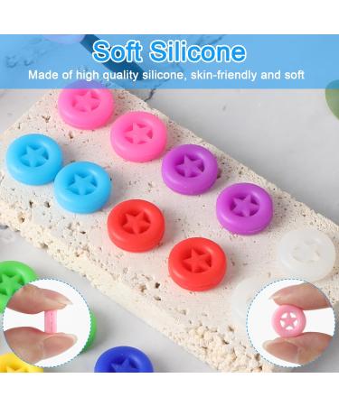 Buy 12 Pairs Silicone Anti-Slip Glasses Holders - Colorful Star Design for Kids & Adults - Soft Grooves for Myopic & Sunglasses - International Shipping Available - Buy Online on GoSupps.com