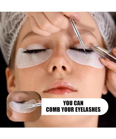 50 Pieces Eyelash Lift Tool Separator Lift Tools with Comb Silicone Eyelash Lash Lift Pads with Stainless Steel Eyelash Perm Tool Eyelash Rods for Lash Lift Rods Lash Perm Metal Eyelash Comb White+Silver - Buy Online on GoSupps.com