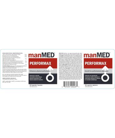 manMED Performax Men s Physical Performance Booster. Sexual Health Formula for Men. Male Enhancement. Enhanced Stamina Energy & Sex Drive. L-Arginine Maca Korean Ginseng & Tongkat Ali. 60 Count - Buy Online on GoSupps.com