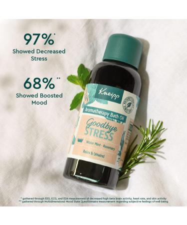 Kneipp Herbal Bath Oil Goodbye Stress Water Mint & Rosemary 3.38 Fl Oz - 1 Pack - Buy Online on GoSupps.com