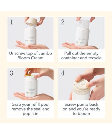 Buy Beekman 1802 Bloom Cream Goat Milk Face Moisturizer Jumbo Refill Pod - 3.38 Fl Oz - Lightweight & Hydrating for All Skin Types - Cruelty Free International Shipping - Buy Online on GoSupps.com