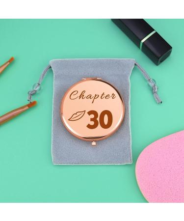 30th Birthday Gifts for Women - Compact Makeup Mirror for Friend, Sister, Daughter - Happy 30th Birthday Gift Idea - Folding Mirror for Her - Buy Online on GoSupps.com