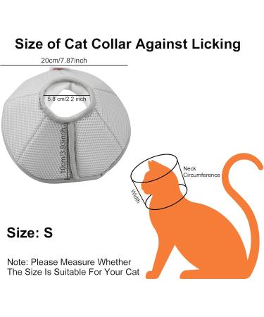 Adjustable Elizabethan Collar for Pets | Dndgdlua Protective E-Collar for Kittens Puppies & Rabbits | Prevents Licking & Biting - Size S Gray - Buy Online on GoSupps.com