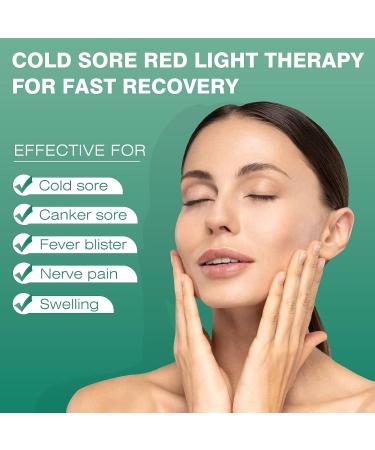 Bestqool Red Light Therapy Wand for Cold Sore and Canker Sore Healing - Portable Pain Relief Device for Lips, Face, and Body - Buy Online on GoSupps.com