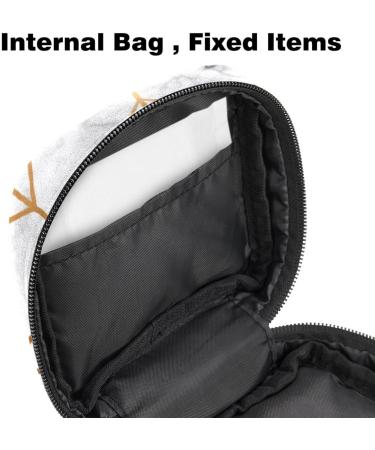 Stylish White Marble Storage Bags for Women's Bandages & Menstrual Essentials - Portable Multi-Colored Organizer for School & Office - Buy Online on GoSupps.com