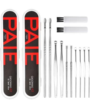 Fumanduo 12 pieces of ear cleaner 2 set ear wax removal ear cleaner medical 6 in 1 ear cleaner made of stainless steel ear care.