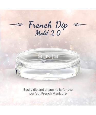 SNS Nails Dipping Powder French Dip Moulding - Two-Sided French Manicure Mold for Pink/White Nails - Buy Online on GoSupps.com