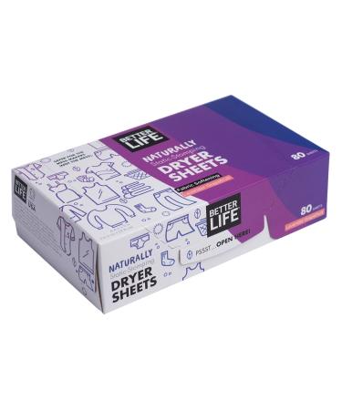 Better Life Dryer Sheets - Lavender Grapefruit 80 Pack | Eco-Friendly Fabric Softener for International Shipping - Buy Online on GoSupps.com