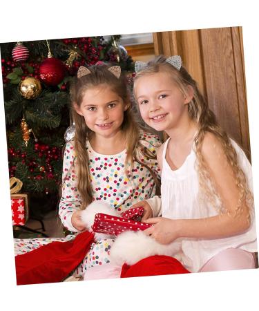 Angoily 4 Pairs Hairpin Kids Cat Cosplay Costume Baby Girl Hair Accessories Crystal Cat Ears Kids Hair Accessories Barrettes for Girls Rhinestone Cat Ears Hair Cat Clip Child Alloy Fashion - Buy Online on GoSupps.com