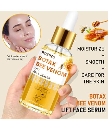 Bee Venom Lifting Face Serum Hydrating & Firming Treatment for Facial Skin Helps Improve Appearance of Sagging Skin Fine Lines & Elasticity Moisturizing & Smoothing Formula (Bee venom) - Buy Online on GoSupps.com