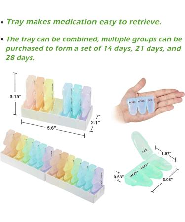 Patented Angled Pill Organizer - Easy 3 Times a Day Weekly Medicine Case for Travel & Home - Buy Online on GoSupps.com