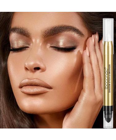 Highlighter Eye Shadow Stick 2-end Natural Waterproof Eyeshadow Stick - Long Lasting Shimmer Cream Eyeshadow Pencil Crayon for Favor Frifer 1# - Buy Online on GoSupps.com