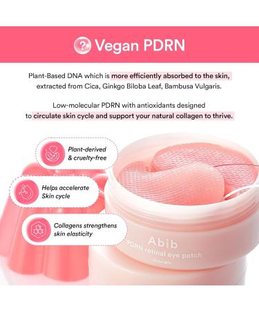 Abib Patchs Oculaires R tiniens Pdrn Glow Jelly Cor ens Pour Les Yeux Gonfl s Et Les Cernes Antirides Collag ne Caf ine Niacinamide 60 Patchs. - Buy Online on GoSupps.com