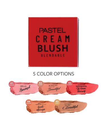 Pastel Cream Blush 43 - Red | Fresh & Natural Look | Sebum Control | Paraben & Gluten Free - Buy Online on GoSupps.com