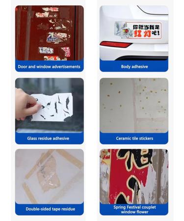 Adhesive Remover Spray Sticker Lifter and Stain Remover - Effective and Portable Adhesive Cleaner Sticker Lifter for Home Furnishings and Work Space Rowces - Buy Online on GoSupps.com