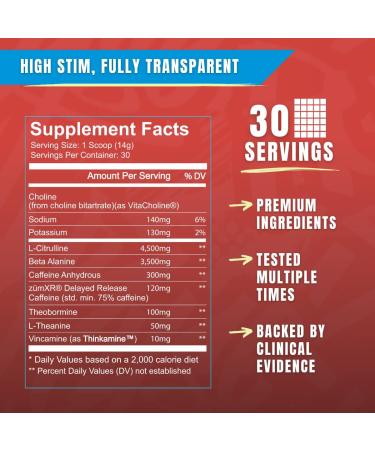 Ryse Core Series Loaded Pre-Pump Energy Supplement with L-Citrulline, Beta Alanine, L-Theanine, Caffeine & Thinkamine - 30 Servings, Cherry Ring Pop Flavor | Official Ring Pop Cherry 438g - Buy Online on GoSupps.com