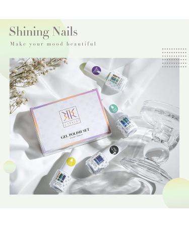 Rstyle Top Coat Gel Set - 4PC No Wipe Base & Primer UV LED Nail Lacquer - International Shipping Available - Buy Online on GoSupps.com