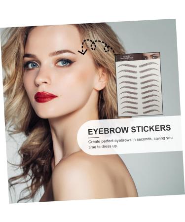 FRCOLOR 27 Sheets Waterproof Eyebrow Stickers Eyebrow Grooming Shaping Sticker Imitation Eyebrow Sticker 3d - Buy Online on GoSupps.com