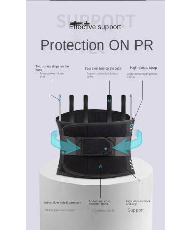 Xzeit Back Support for Men & Women - 6 Adjustable Belts for Pain Relief | Sciatica Herniation Scoliosis | Skin-Friendly & Breathable - Buy Online on GoSupps.com