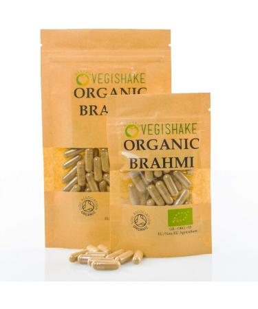 Organic Brahmi HPMC Capsules 1000mg Herbal Remedy Stress Relief Memory Boosts Vegan Halal Kosher (90 Capsules) 90 count (Pack of 1) - Buy Online on GoSupps.com