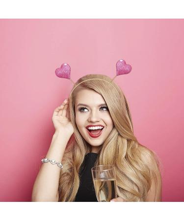 Boderier Glitter Heart Headband - Valentine's Day Costume Party Hair Accessory - Buy Online on GoSupps.com
