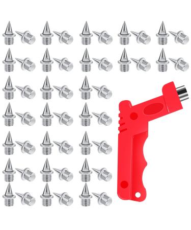 Spike-n gel sports shoes pyramid replacement spikes field training screw with spike key tool for athletics track sprint.