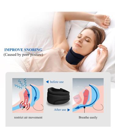 FEXPDL Cervicorrect Neck Brace Soft Foam Neck Brace Universal Cervical Collar Adjustable Neck Cervical Neck Brace for Snoring(black - Buy Online on GoSupps.com