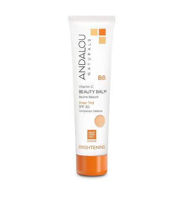 Andalou Naturals BB Cream Vitamin C Beauty Balm SPF 30 - Brightening Sheer Tint (2 oz) - Buy Online on GoSupps.com