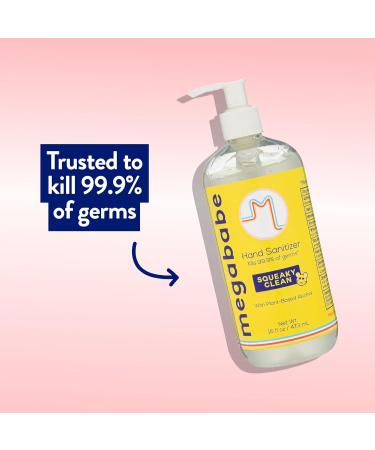 Megababe Squeaky Clean Hand Sanitizer 16oz - Buy Internationally | Fast Shipping & Great Value - Buy Online on GoSupps.com