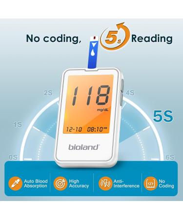 Buy G-425-2 Blood Glucose Monitor Kit | 100 Test Strips & Lancets | No Coding Diabetes Testing | Large Display Home Glucometer - Buy Online on GoSupps.com