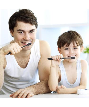 Buy 1PC Wooden Ultra-Fine Soft Toothbrush - Million Nano Bristles for Deep Cleaning | Portable Travel Dental Care - Orange - Buy Online on GoSupps.com