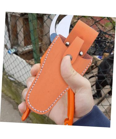 FRCOLOR 6-Pack Garden Scissors Belt Bag | Leather Cover for Salon & Hunting Tools | Durable Hair Cutting Bag - Orange 21x9.5x5cm - Buy Online on GoSupps.com