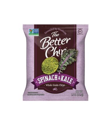 The Better Chip Whole Grain Chips | Spinach & Kale | Simple Ingredients | Non-GMO and Gluten Free, 1.5 Ounce (Pack of 27) Spinach & Kale 1.5 Ounce (Pack of 27)
