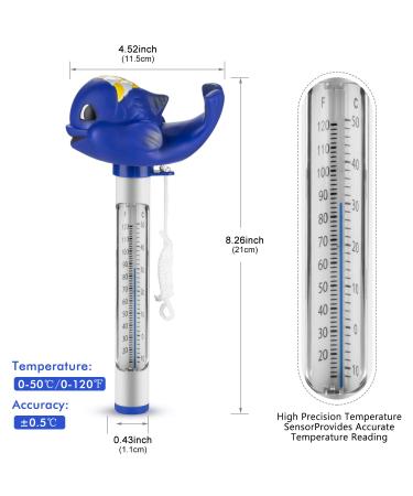 Formizon Floating Pool Thermometer | Break-Resistant Water Temperature Gauge for Pools Spas & Aquariums - Accurate & Durable - Buy Online on GoSupps.com