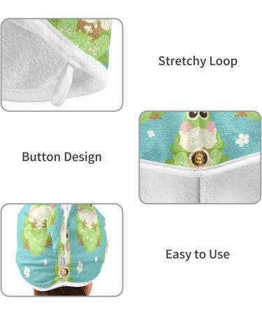 Fat Frog Hair Towel 2 Pack - Super Absorbent Quick Dry Hair Turbans for Women & Girls | Perfect Hair Drying Solution - Buy Online on GoSupps.com