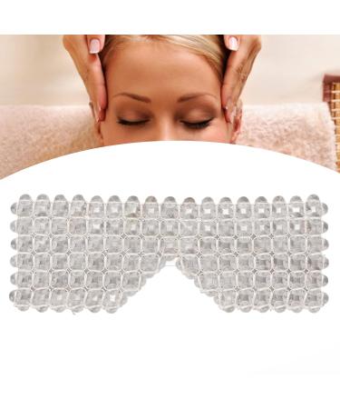 Verdant Touch Jadestone Eye Cover - Cooling Eye Flap for Swelling Tiredness & Dark Circles - Transparent Blindfold for Ultimate Relaxation - Buy Online on GoSupps.com