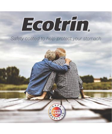 Ecotrin Low Strength Safety Coated Aspirin 81mg - 365 Tablets | NSAID for Pain Relief - Buy Online on GoSupps.com