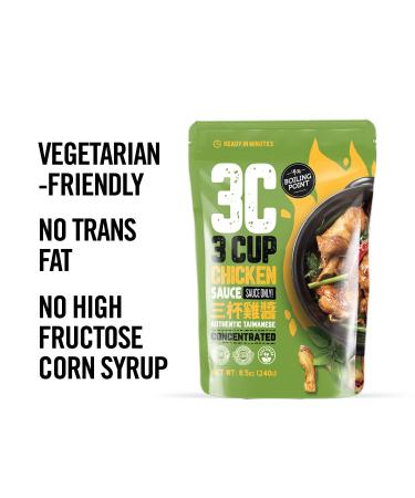 Boiling Point Classic Three Cup Chicken Sauce 8.5oz - Authentic Asian-Flavor Marinade for Chicken, Glaze for BBQ Ribs, Stir-Fry, and Everything Sauce Mix - Vegetarian Friendly - 1 Pack - Buy Online on GoSupps.com