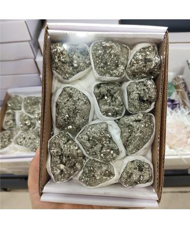 Home Decor 900-1000g 1Box Natural Pyrite Stones and Minerals Crystal geode Crystal Cluster Gifts Natural Crystal Draw yuebang Natural Luster - Buy Online on GoSupps.com